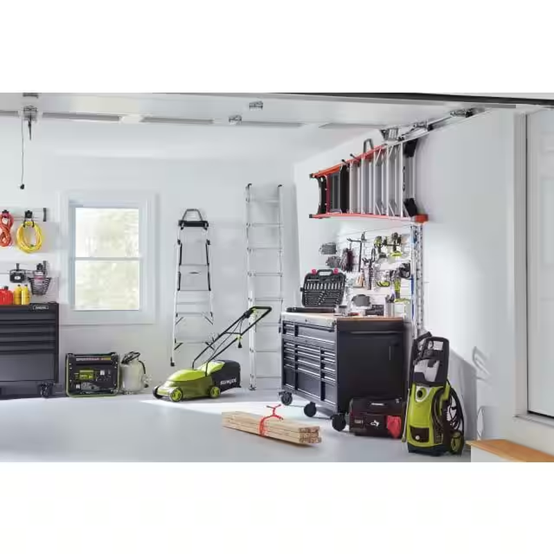 72 In. W X 24 In. D Heavy Duty 18-Drawer Mobile Workbench Cabinet with Adjustable-Height Hardwood Top in Matte Black - Image 7