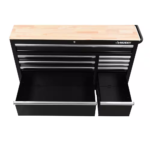 Modular Tool Storage 52 In. W X 20 In. D Standard Duty Black Mobile Workbench Cabinet - Image 9